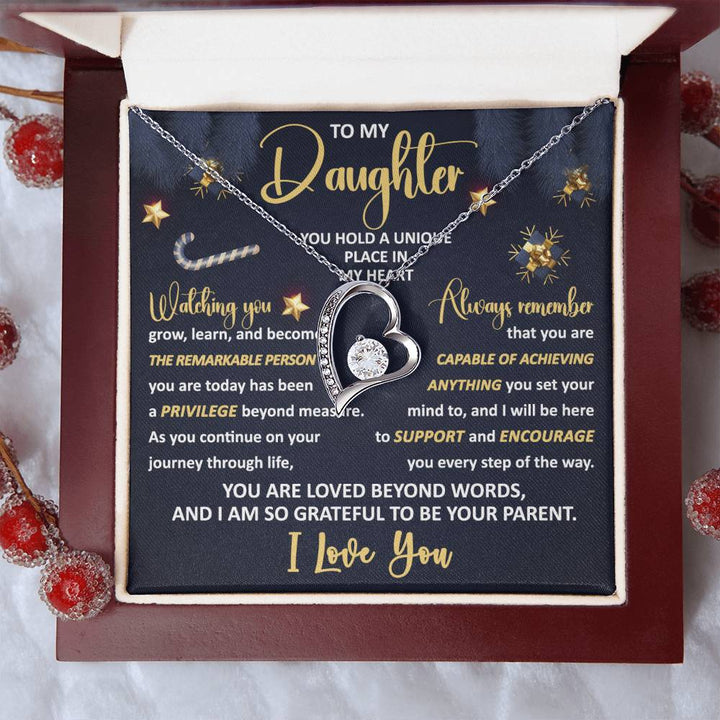 To My Daughter- Unique Place Forever Love Necklace