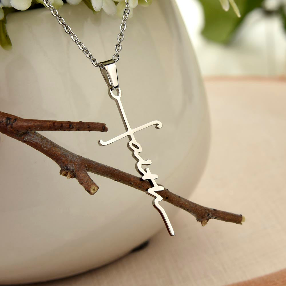 Faith Cross Necklace For Daughter
