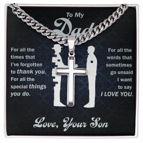 (Almost Sold Out) -To My Dad-Thank You Custom Necklace