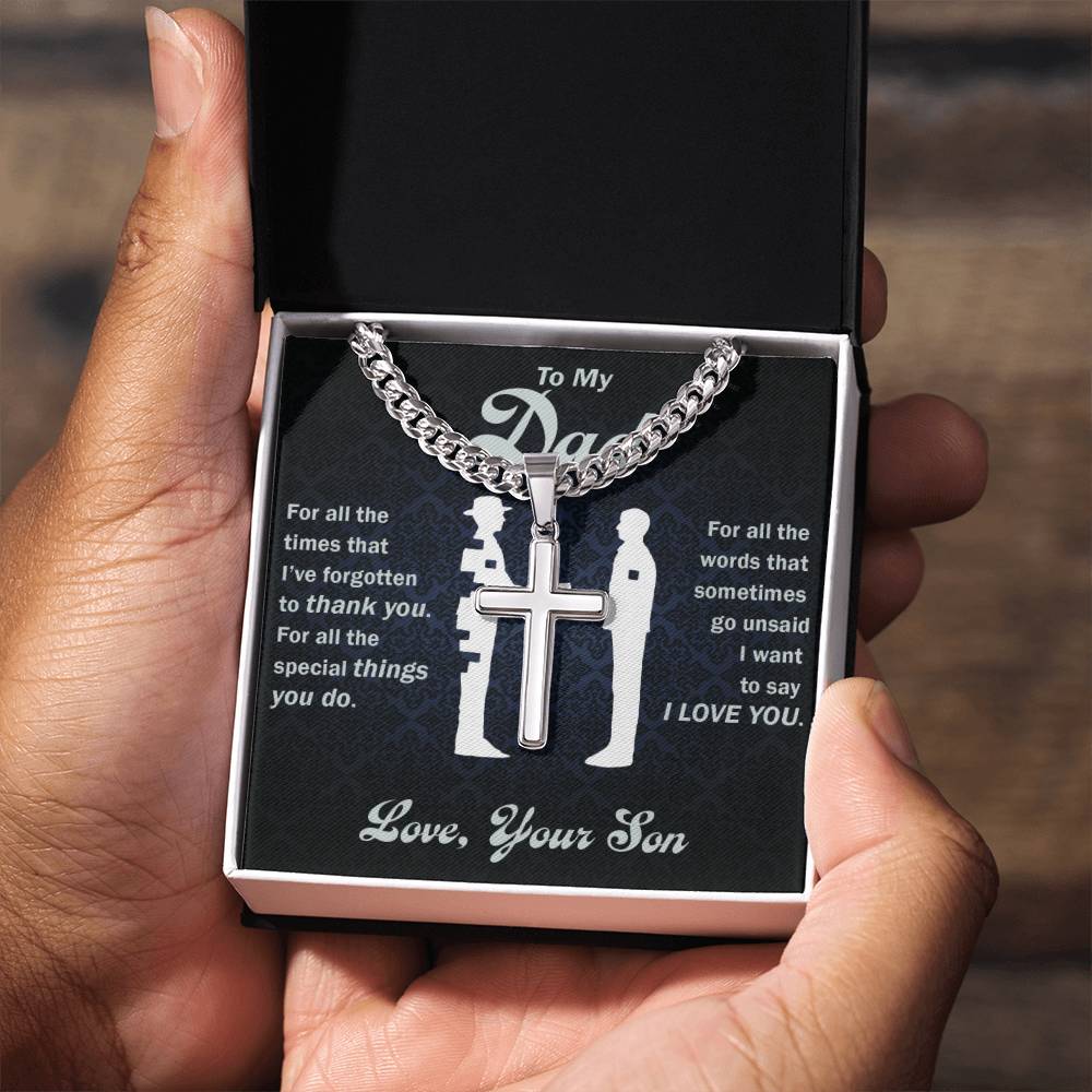 (Almost Sold Out) -To My Dad-Thank You Custom Necklace