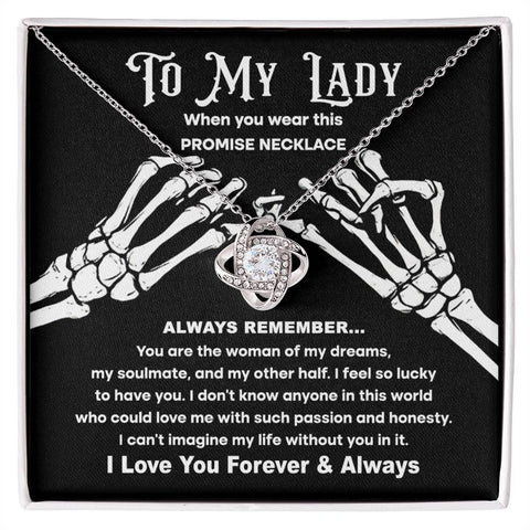 My Lady-Promise Necklace Love Knot Necklace