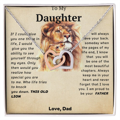 Ilove You Forever From Dad- Interlocking Hearts