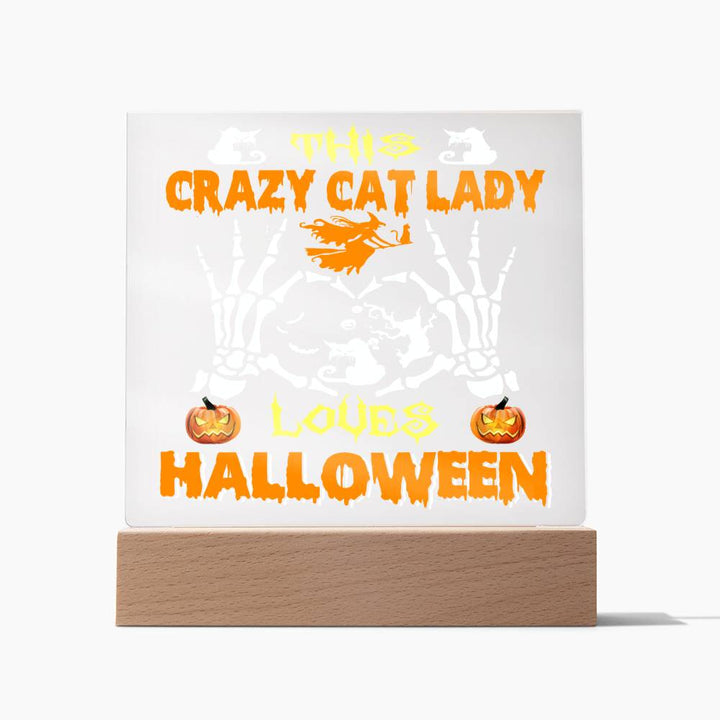 Crazy Cat Lady Halloween-Acrylic Best Selling Acrylic Square