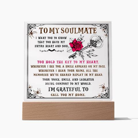 Soulmate-The Key-Acrylic Best Selling Acrylic Square