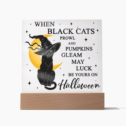 Halloween-Pumpkins Gleam-Acrylic Plaque