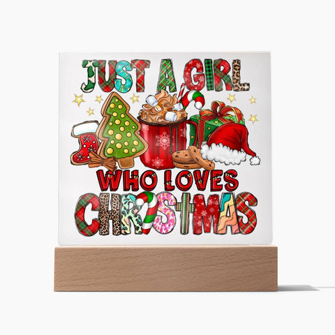 Christmas-A Girl-Acrylic Plaque Christmas