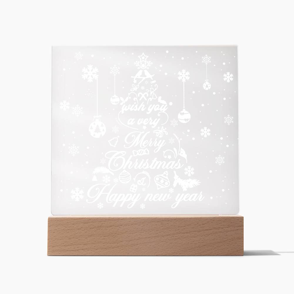 Christmas Tree-Acrylic  Plaque