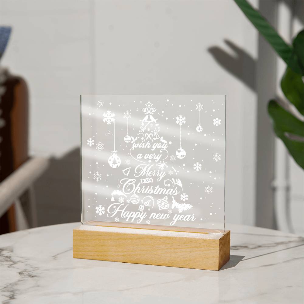 Christmas Tree-Acrylic  Plaque