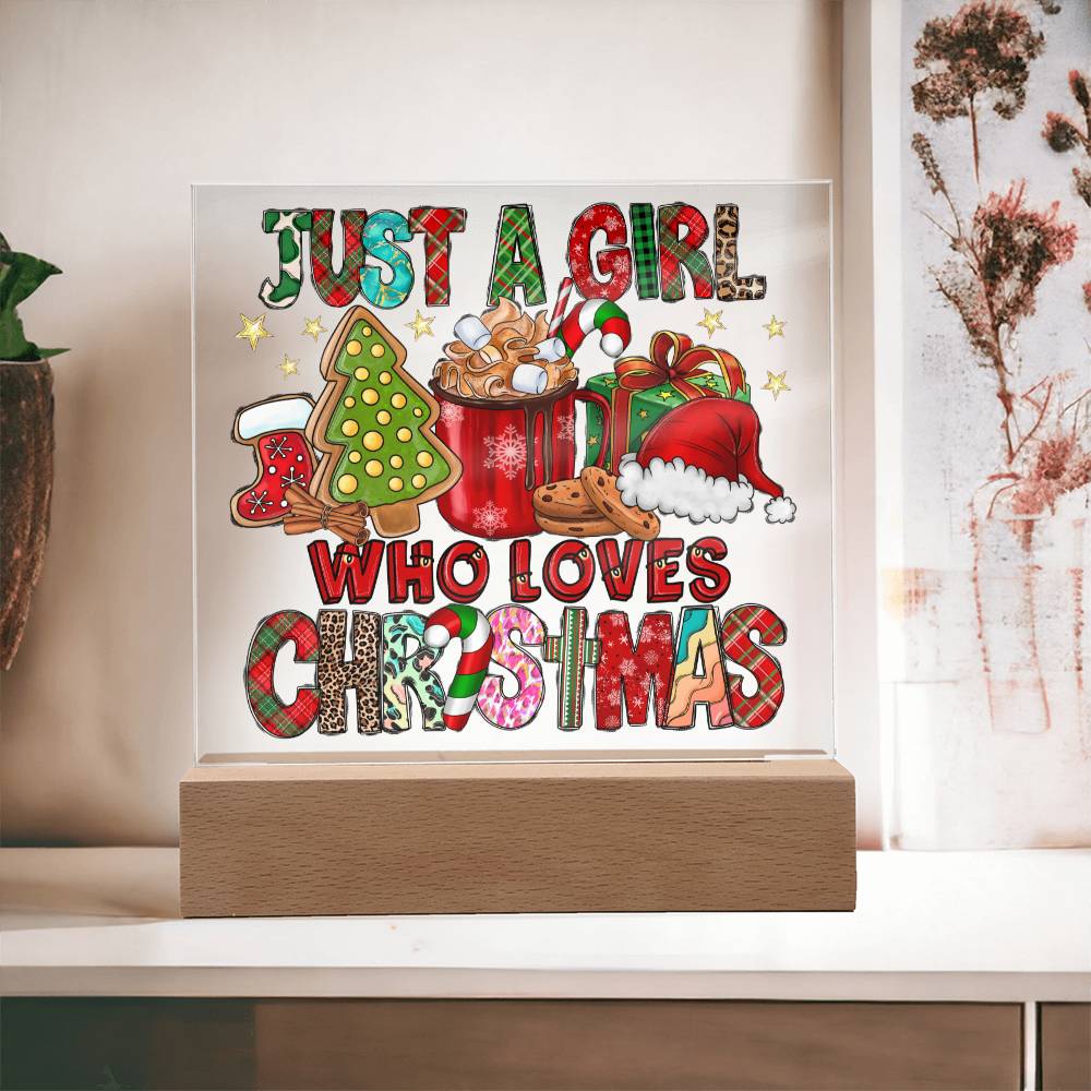 Christmas-A Girl-Acrylic Plaque Christmas