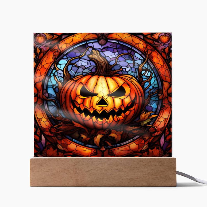 Halloween-Pumpkin Stained Glass-Acrylic
