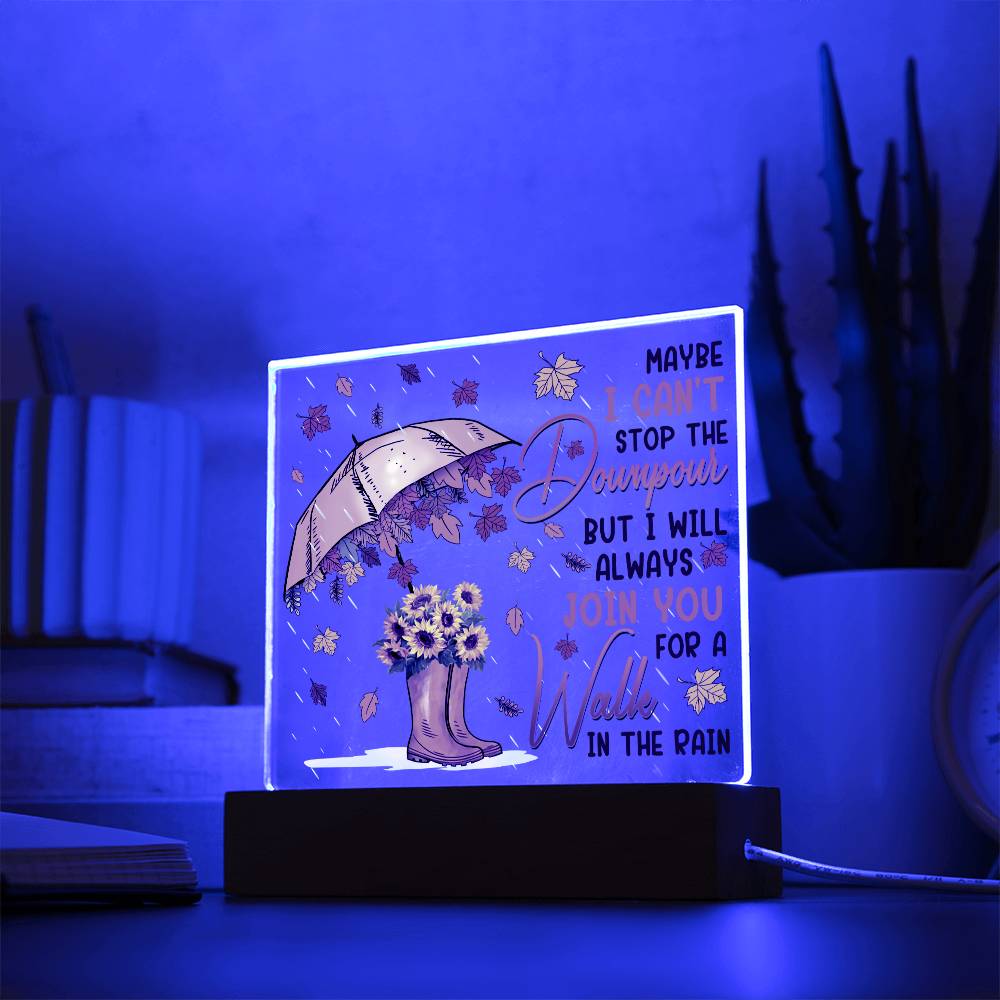 Friend-In The Rain-Acrylic  Plaque