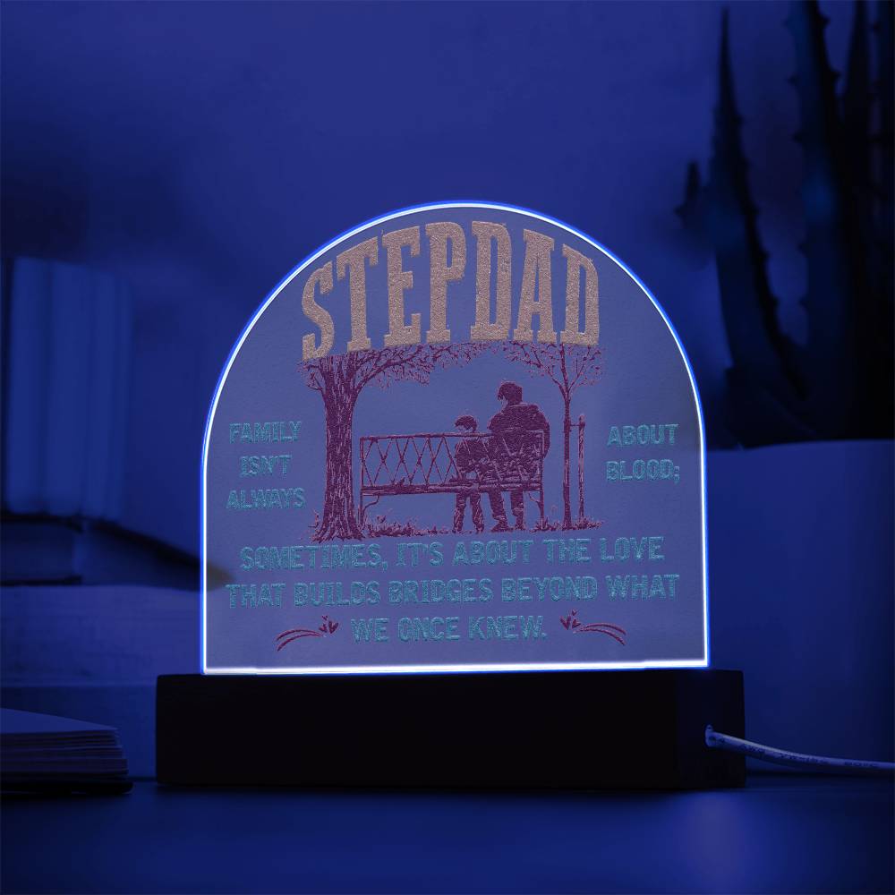 Dome Acrylic Plaque - Stepdad