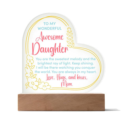 Heart Acrylic Plaque - Daughter