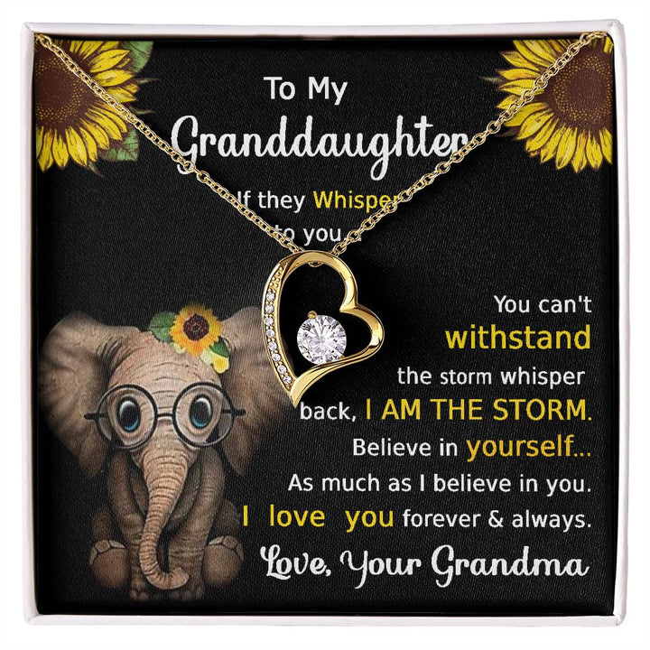 Granddaughter Forever Love Necklace A Delicate Understated Beauty