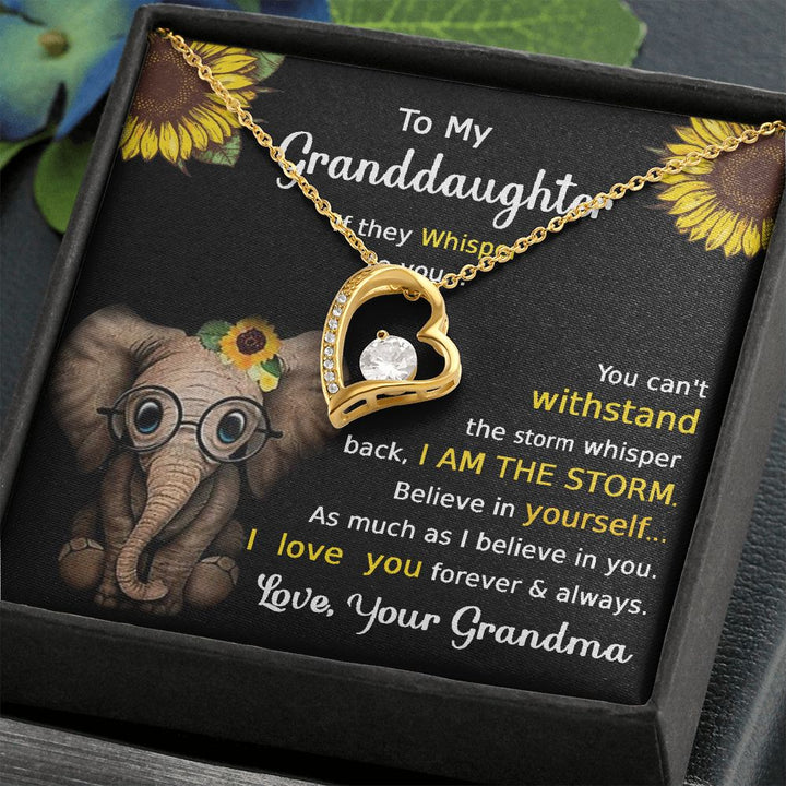 Granddaughter Forever Love Necklace A Delicate Understated Beauty