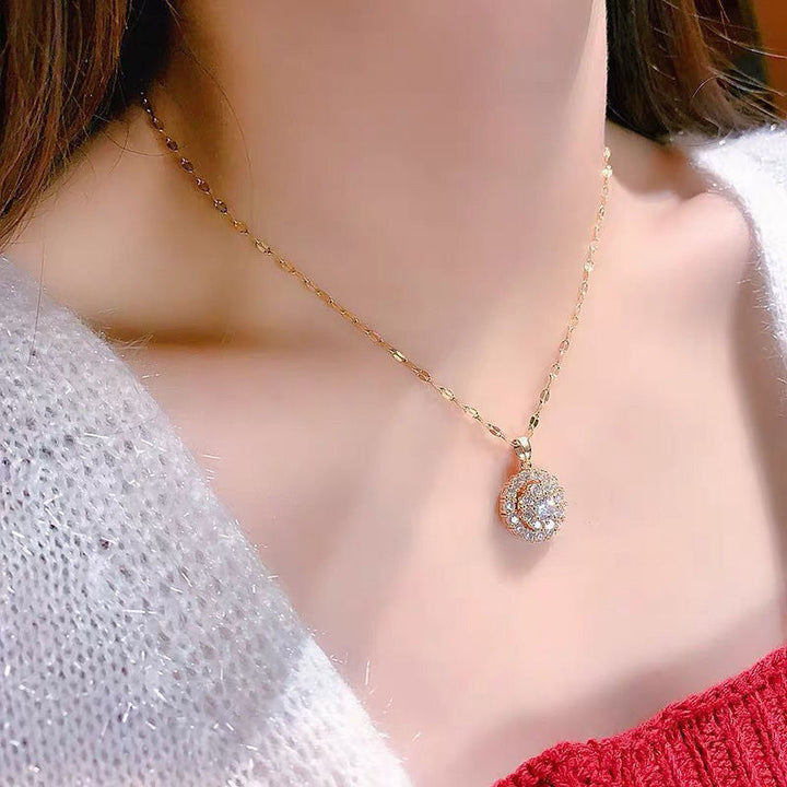 18K Gold Plated Diamond Necklace