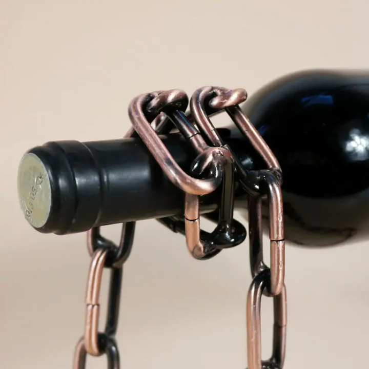Iron Chain Wine Holder