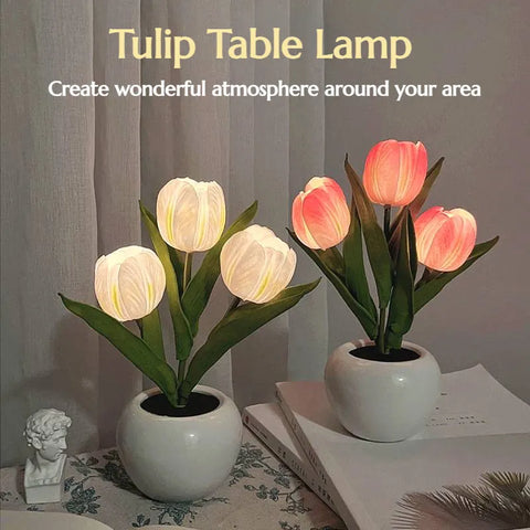 Blooming Radiance: LED Tulip-Table Lamp