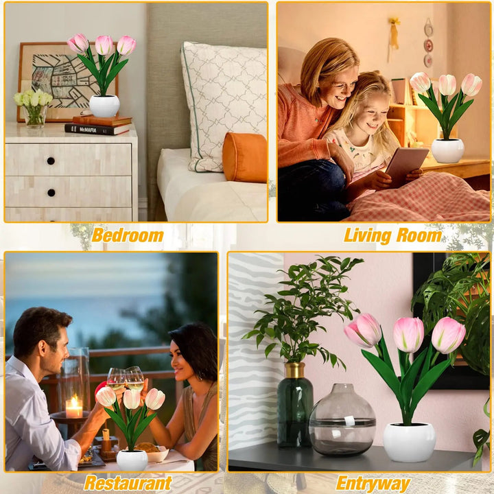 Blooming Radiance: LED Tulip-Table Lamp
